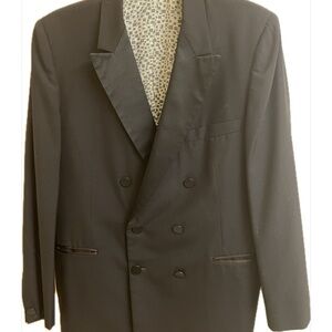 Magicians and non magicians! Classic Black Double-Breasted Men's Blazer